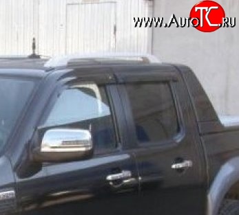999 р. Комплект дефлекторов окон (ветровиков) 4 шт. (рестайлинг) Russtal Ford Ranger дорестайлинг (2006-2009)  с доставкой в г. Воронеж