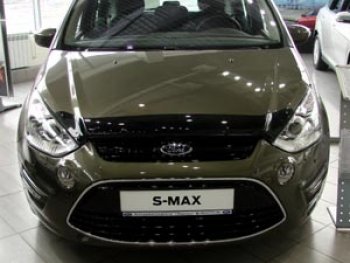 579 р. Дефлектор капота SIM Ford S-Max 1 рестайлинг (2010-2015)  с доставкой в г. Воронеж. Увеличить фотографию 2