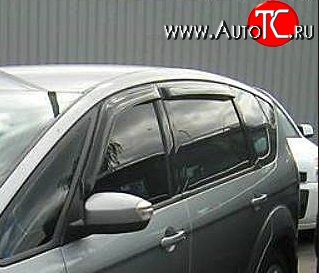 999 р. Комплект дефлекторов окон (ветровиков) 4 шт. Russtal Ford S-Max 1 дорестайлинг (2006-2010)  с доставкой в г. Воронеж