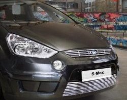 Декоративная вставка решетки радиатора Novline Ford S-Max  1 (2006-2010) дорестайлинг