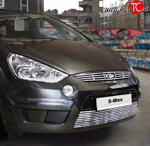 4 859 р. Декоративная вставка воздухозаборника Novline  Ford S-Max  1 (2006-2010) дорестайлинг  с доставкой в г. Воронеж