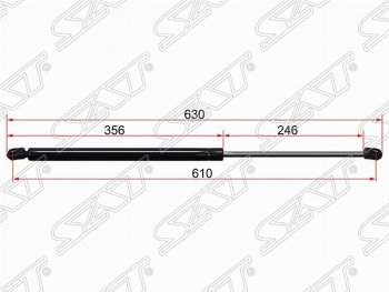 739 р. Упор крышки багажника SAT (газовый) Ford S-Max 1 дорестайлинг (2006-2010)  с доставкой в г. Воронеж. Увеличить фотографию 1