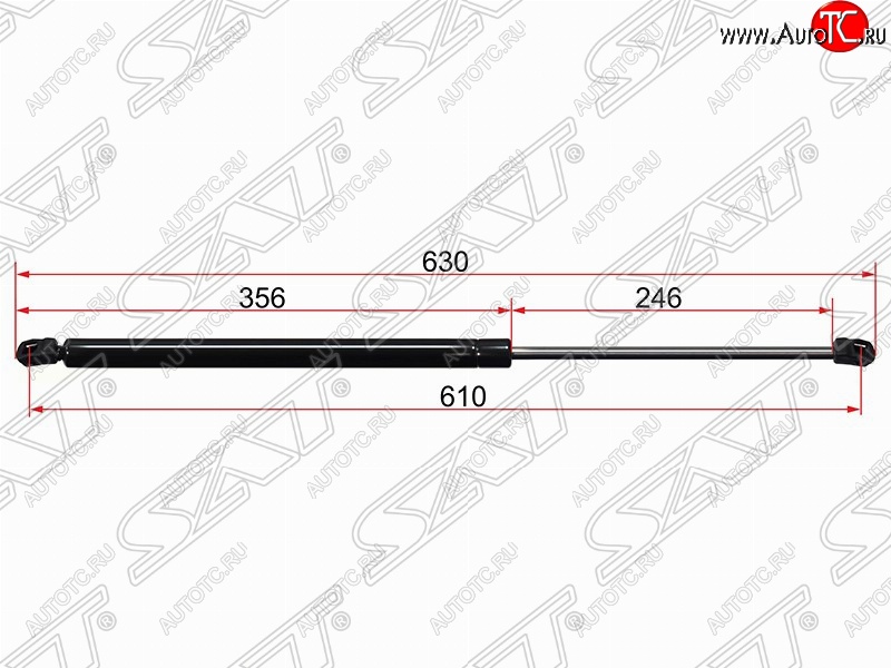 739 р. Упор крышки багажника SAT (газовый) Ford S-Max 1 дорестайлинг (2006-2010)  с доставкой в г. Воронеж