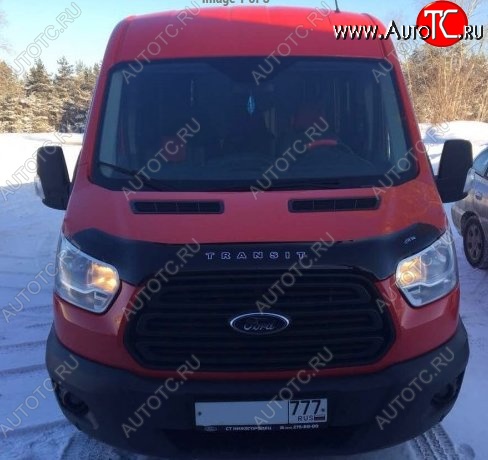999 р. Дефлектор капота Russtal (вариант Б) Ford Transit цельнометаллический фургон (2014-2022)  с доставкой в г. Воронеж