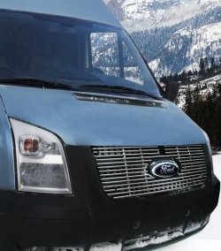 5 534 р. Декоративные вставки решетки радиатора Novline Ford Transit цельнометаллический фургон (2006-2014)  с доставкой в г. Воронеж. Увеличить фотографию 1