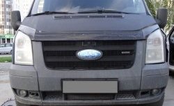 1 749 р. Сетка в решетку радиатора Russtal  Ford Transit (2006-2014) цельнометаллический фургон (черная)  с доставкой в г. Воронеж. Увеличить фотографию 1