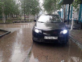 4 199 р. Решётка радиатора (Forte) RA KIA Cerato 2 TD седан (2008-2013) (Поверхность глянец (под окраску), Неокрашенная)  с доставкой в г. Воронеж. Увеличить фотографию 5