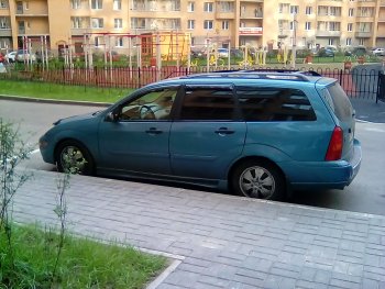 2 819 р. Пластиковые пороги Sport V2 Ford Focus 1 седан дорестайлинг (1998-2002)  с доставкой в г. Воронеж. Увеличить фотографию 2