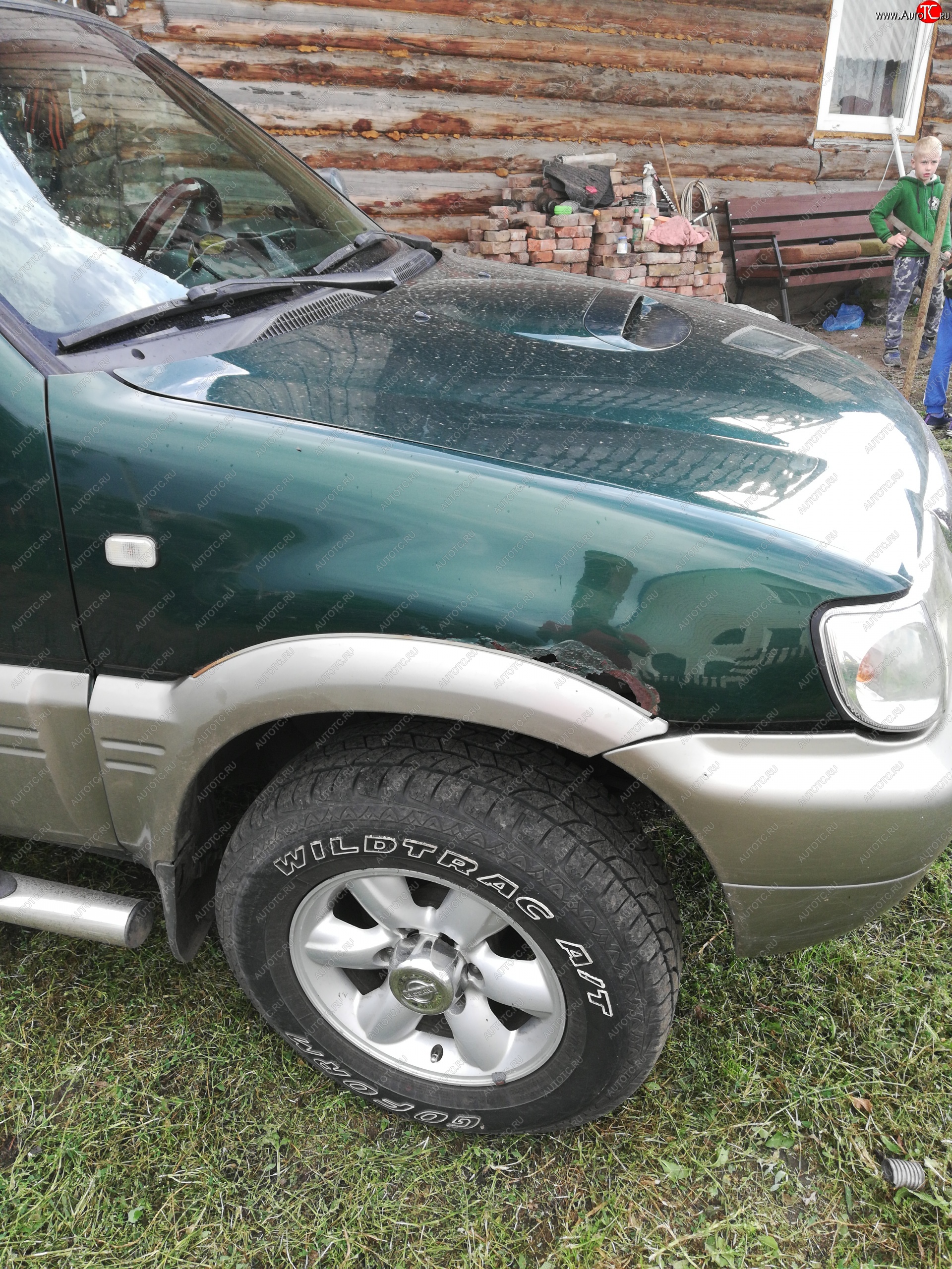 6 449 р. Правое переднее пластиковое крыло (левый руль) Стандарт Nissan Terrano2 R20 2-ой рестайлинг (1999-2006)  с доставкой в г. Воронеж