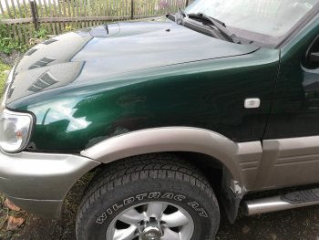 6 449 р. Правое переднее пластиковое крыло (левый руль) Стандарт Nissan Terrano2 R20 2-ой рестайлинг (1999-2006)  с доставкой в г. Воронеж. Увеличить фотографию 4