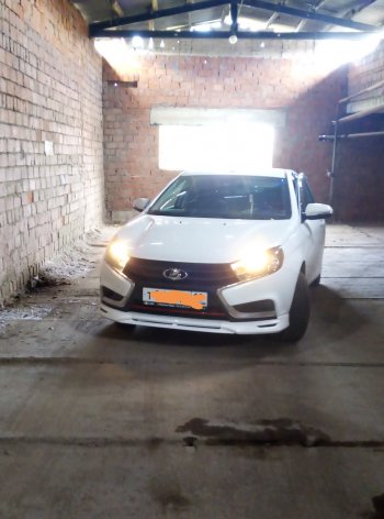 1 179 р. Центральная планка между клыками VTS переднего бампера Лада Веста SW 2181 универсал дорестайлинг (2017-2022) (Неокрашенная)  с доставкой в г. Воронеж. Увеличить фотографию 8