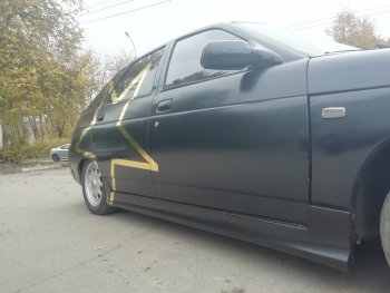 1 599 р. Комплект порогов Avtoritet  Лада 2110 - Приора ( 2170,  2171,  2172) (Без захода на арку, Неокрашенные)  с доставкой в г. Воронеж. Увеличить фотографию 5