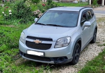 2 599 р. Дефлектор капота (excusive) CA-Plastiс   Chevrolet Orlando (2011-2018) (серия Шелкография серебро)  с доставкой в г. Воронеж. Увеличить фотографию 2