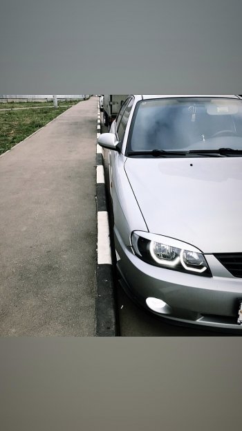 449 р. Реснички на фары Nika-Спорт KIA Spectra (2000-2009) (Неокрашенные)  с доставкой в г. Воронеж. Увеличить фотографию 8