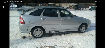 1 039 р. Пороги накладки GT Лада 2111 универсал (1998-2009) (Текстурная поверхность)  с доставкой в г. Воронеж. Увеличить фотографию 8