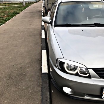 449 р. Реснички на фары Nika-Спорт KIA Spectra (2000-2009) (Неокрашенные)  с доставкой в г. Воронеж. Увеличить фотографию 10