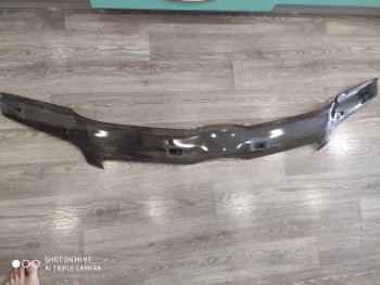 2 199 р. Дефлектор капота CA-Plastiс  Toyota Corolla  E120 (2004-2007) седан рестайлинг (Шелкография черная)  с доставкой в г. Воронеж. Увеличить фотографию 2