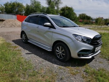 7 949 р. Рейлинги Petroil Tuning Лада XRAY (2016-2022) (Серебристый муар)  с доставкой в г. Воронеж. Увеличить фотографию 8