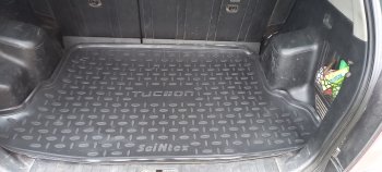 1 539 р. Коврик в багажник SeiNtex (полимер) Hyundai Tucson JM (2004-2010)  с доставкой в г. Воронеж. Увеличить фотографию 3
