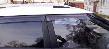 2 199 р. Дефлектора окон CA-Plastic  Hyundai Creta  GS (2015-2021) дорестайлинг, рестайлинг (Шелкография черная)  с доставкой в г. Воронеж. Увеличить фотографию 3