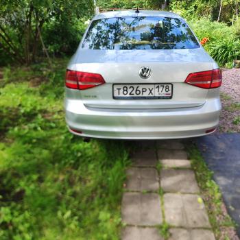 4 549 р. Задний бампер SAT  Volkswagen Jetta  A6 (2015-2018) седан рестайлинг (Неокрашенный)  с доставкой в г. Воронеж. Увеличить фотографию 4