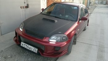 7 299 р. Передний бампер VeilSide Honda Civic EJ,EK,EM седан дорестайлинг (1995-1998) (кузов: седан)  с доставкой в г. Воронеж. Увеличить фотографию 4