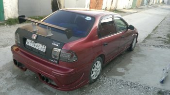 7 519 р. Задний бампер Racing Honda Civic EJ,EK,EM седан дорестайлинг (1995-1998) (кузов: седан)  с доставкой в г. Воронеж. Увеличить фотографию 3