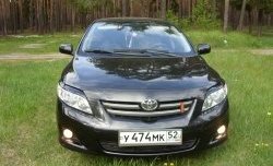 1 299 р. Комплект ресничек на фары Sport Toyota Corolla E150 седан дорестайлинг (2006-2010) (Неокрашенные)  с доставкой в г. Воронеж. Увеличить фотографию 1