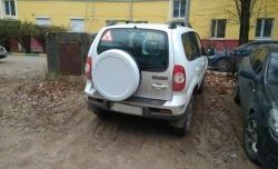 1 089 р. Чехол запасного колеса R16 Chevrolet V5 Chevrolet Niva 2123 дорестайлинг (2002-2008) (Неокрашенный)  с доставкой в г. Воронеж. Увеличить фотографию 3