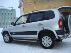 Пороги накладки KURAJ Chevrolet Niva 2123 дорестайлинг (2002-2008)