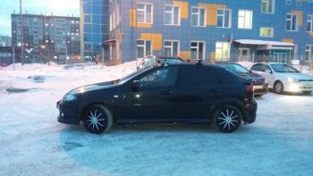 3 099 р. Пороги накладки Атланта Chevrolet Lacetti хэтчбек (2002-2013) (Неокрашенные)  с доставкой в г. Воронеж. Увеличить фотографию 2