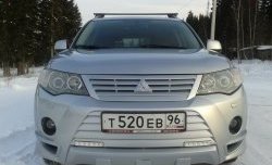 2 849 р. Накладка переднего бампера Sport Mitsubishi Outlander XL (CW)  дорестайлинг (2005-2009) (Неокрашенная)  с доставкой в г. Воронеж. Увеличить фотографию 9