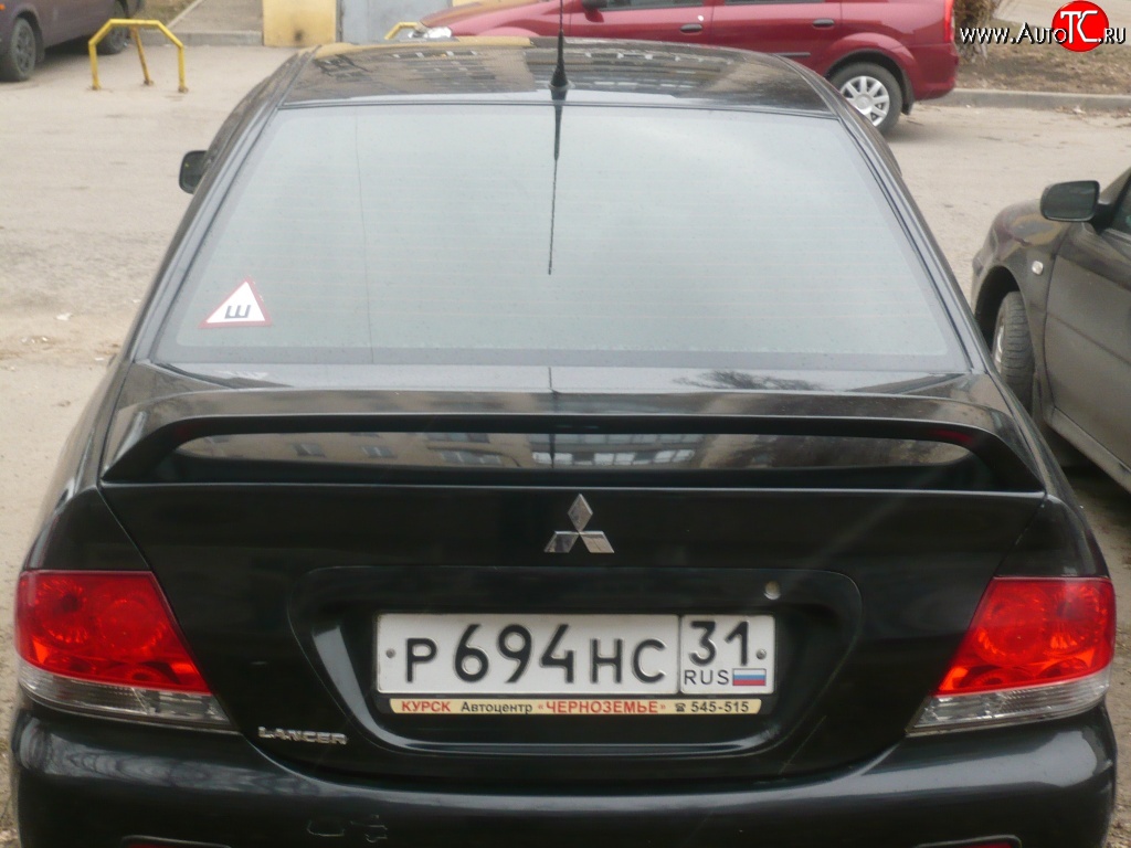 4 089 р. Средний спойлер 2.0 стандарт Mitsubishi Lancer 9 CS седан 2-ой рестайлинг (2005-2009) (Неокрашенный)  с доставкой в г. Воронеж