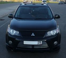 2 849 р. Накладка переднего бампера Sport Mitsubishi Outlander XL (CW)  дорестайлинг (2005-2009) (Неокрашенная)  с доставкой в г. Воронеж. Увеличить фотографию 13