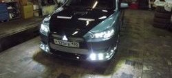 31 799 р. Пластиковый капот Evo  Mitsubishi Lancer  10 CY (2007-2017) седан дорестайлинг, хэтчбэк дорестайлинг, седан рестайлинг, хэтчбек 5 дв рестайлинг (Неокрашенный)  с доставкой в г. Воронеж. Увеличить фотографию 7