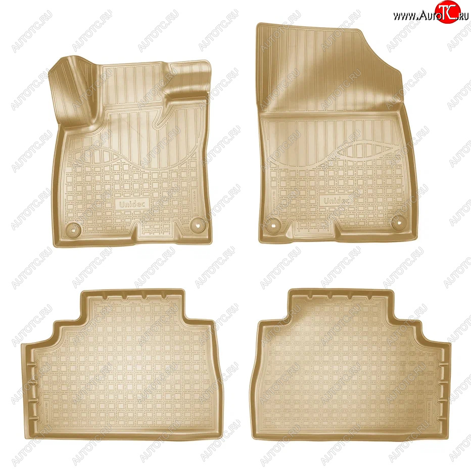 3 599 р. Коврики салона Norplast Unidec  GAC GS5 (2018-2025) (Бежевый)  с доставкой в г. Воронеж