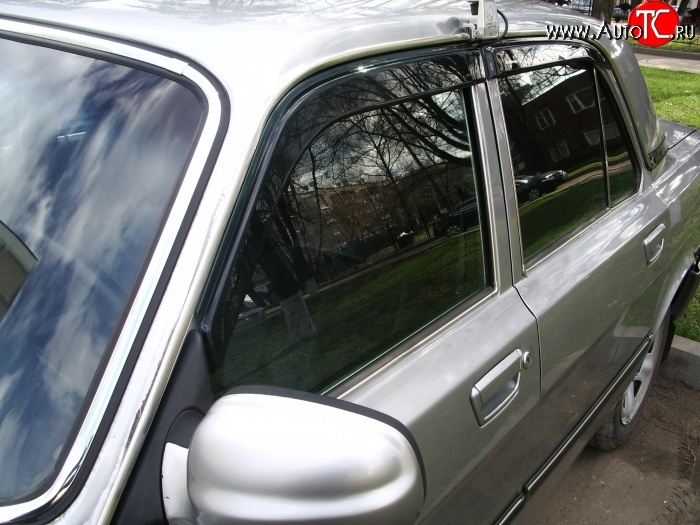 620 р. Дефлекторы окон (ветровики) Novline 4 шт ГАЗ 31107 (2004-2009)  с доставкой в г. Воронеж