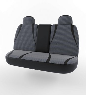 4 199 р. Чехлы для сидений (3-з местная) Lord Autofashion Форсаж (экокожа)  ГАЗ ГАЗель  3302 (1994-2002) дорестайлинг шасси (Черный, вставка жаккард Зигзаг)  с доставкой в г. Воронеж. Увеличить фотографию 2
