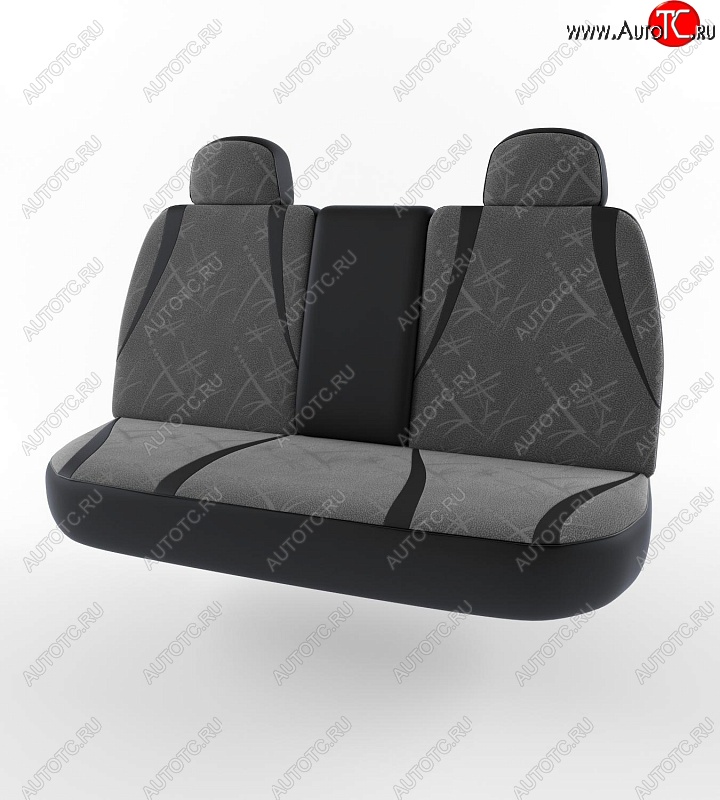 5 499 р. Чехлы для сидений (3-х местная) Lord Autofashion Форсаж (экокожа)  ГАЗ ГАЗель  3302 (1994-2002) дорестайлинг шасси (Черный, вставка флок AUTO трафл)  с доставкой в г. Воронеж