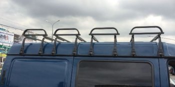7 499 р. Багажник на крышу Голицыно (2 секции) ГАЗ Соболь 2752 дорестайлинг цельнометаллический фургон (1998-2002)  с доставкой в г. Воронеж. Увеличить фотографию 2