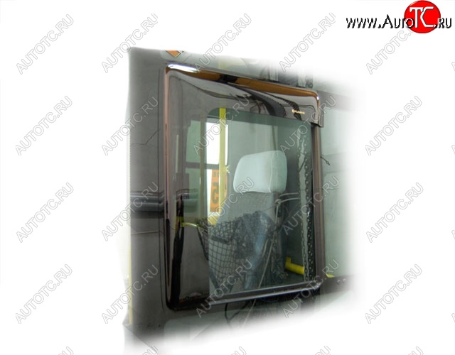 1 199 р. Дефлектора окон CA-Plastic  ГАЗ ГАЗель Next  A60,A63, A64 (2014-2021) автобус (Classic полупрозрачный, Без хром.молдинга)  с доставкой в г. Воронеж