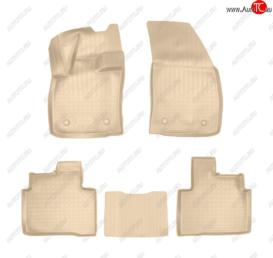 3 089 р. Коврики салона Norplast Unidec  Geely Tugella  FY11,HPBA4 (2019-2025) дорестайлинг, рестайлинг (Цвет: бежевый)  с доставкой в г. Воронеж