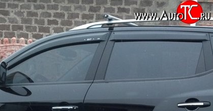 4 199 р. Комплект дефлекторов окон (ветровиков) 4 шт. Cross SIM Geely Emgrand X7 дорестайлинг (2011-2015)  с доставкой в г. Воронеж