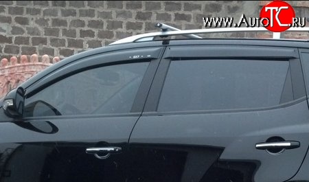 999 р. Комплект дефлекторов окон (ветровиков) 4 шт. Russtal Geely Emgrand X7 дорестайлинг (2011-2015)  с доставкой в г. Воронеж