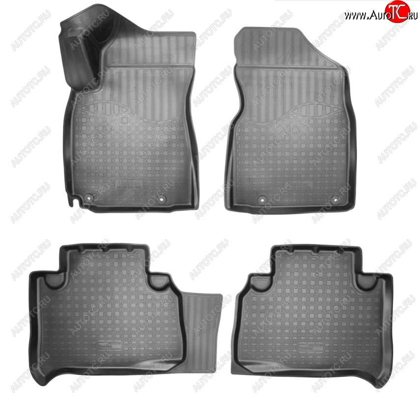 2 599 р. Коврики салонные Noplast Geely Emgrand X7 2-ой рестайлинг (2019-2021) (Цвет: черный)  с доставкой в г. Воронеж