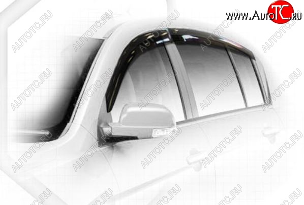 2 079 р. Дефлектора окон CA-Plastiс Geely Emgrand EC7 хэтчбек (2009-2016) (Classic полупрозрачный, Без хром.молдинга)  с доставкой в г. Воронеж