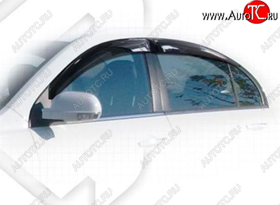 1 999 р. Дефлектора окон CA-Plastiс Geely Emgrand EC7 седан дорестайлинг (2009-2016) (Classic полупрозрачный, Без хром молдингов)  с доставкой в г. Воронеж