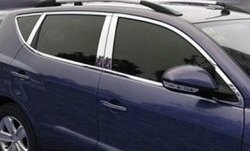 2 849 р. Нижние накладки на двери СТ Geely GX7 (2011-2015) (Неокрашенные)  с доставкой в г. Воронеж. Увеличить фотографию 2