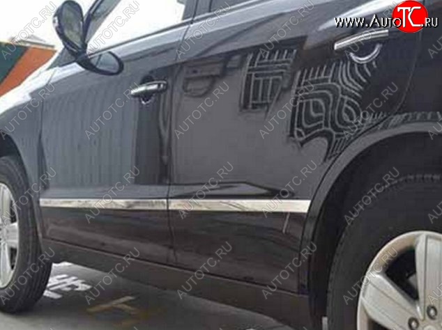 6 449 р. Молдинги CT Geely GX7 (2011-2015) (Неокрашенные)  с доставкой в г. Воронеж