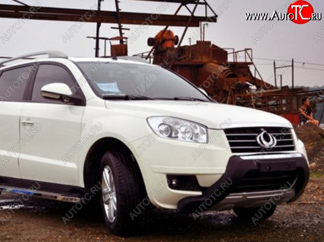 9 199 р. Накладка на передний бампер СТ Geely GX7 (2011-2015) (Неокрашенная)  с доставкой в г. Воронеж